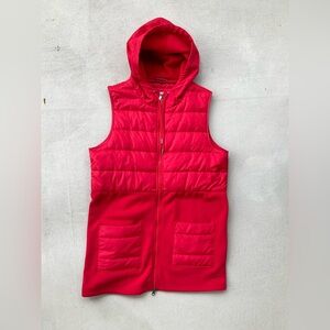 Nwot Olsen women’s long puffer vest jacket size small